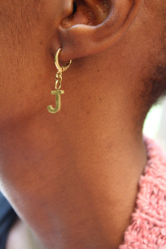 Initial Earrings