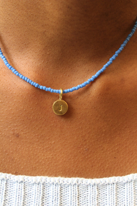 Circle Initial Necklace