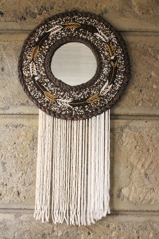 Kioo Beaded Mirror