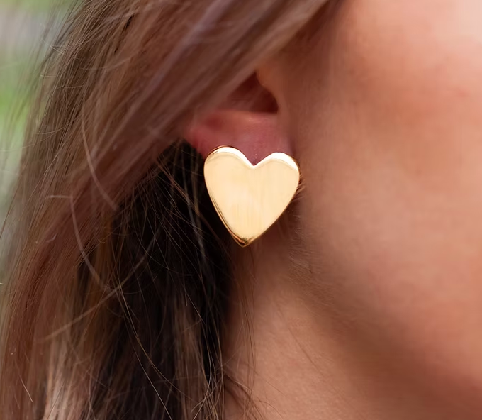 Heart Studs for B.