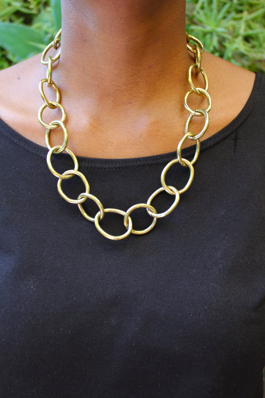 Baskili Brass Necklace