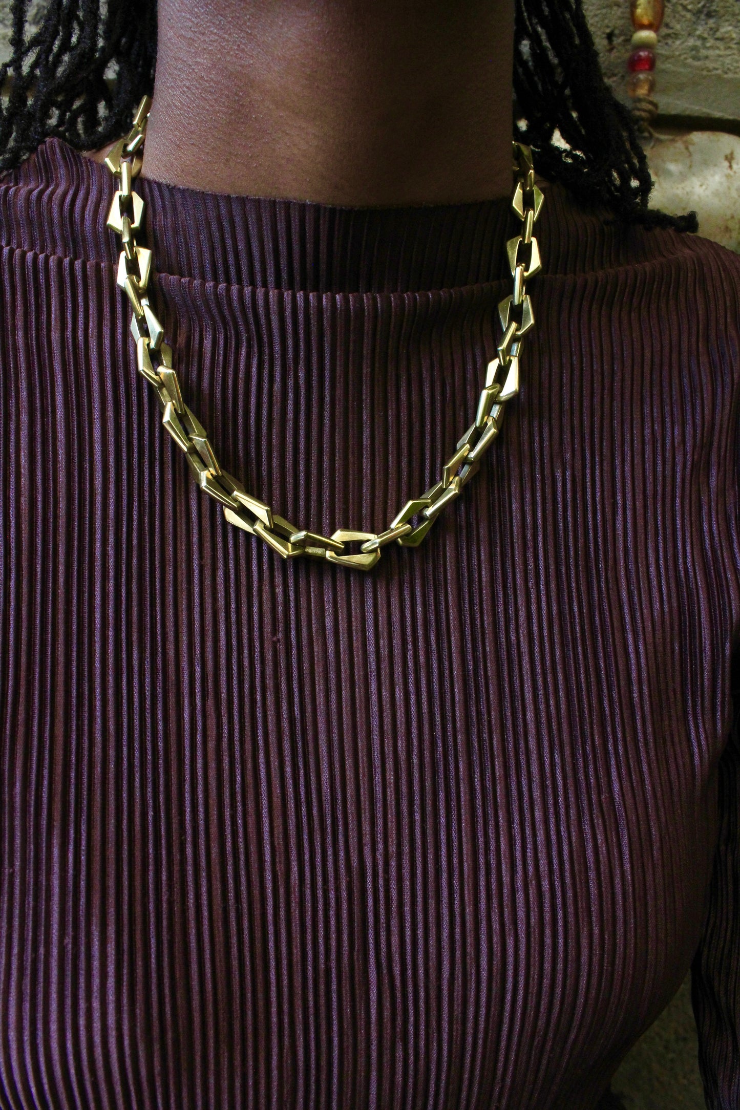 Neeya Brass Necklace