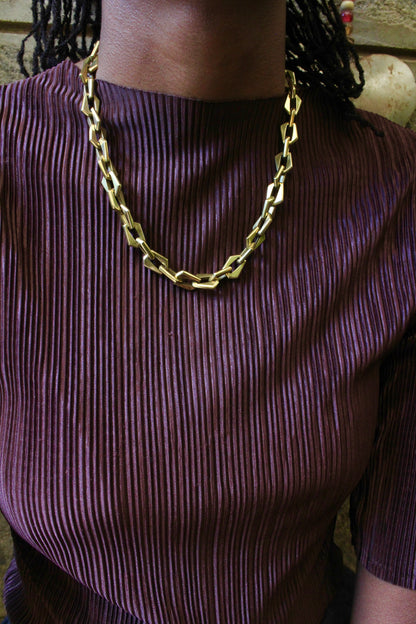 Neeya Brass Necklace