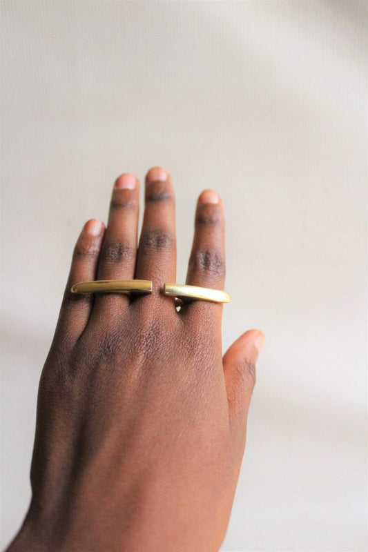 Open Curve ring