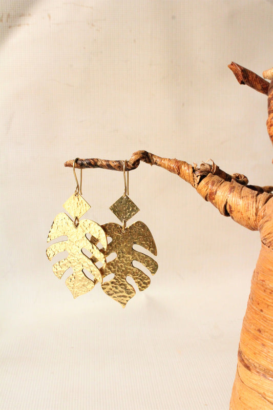Monstera Earrings